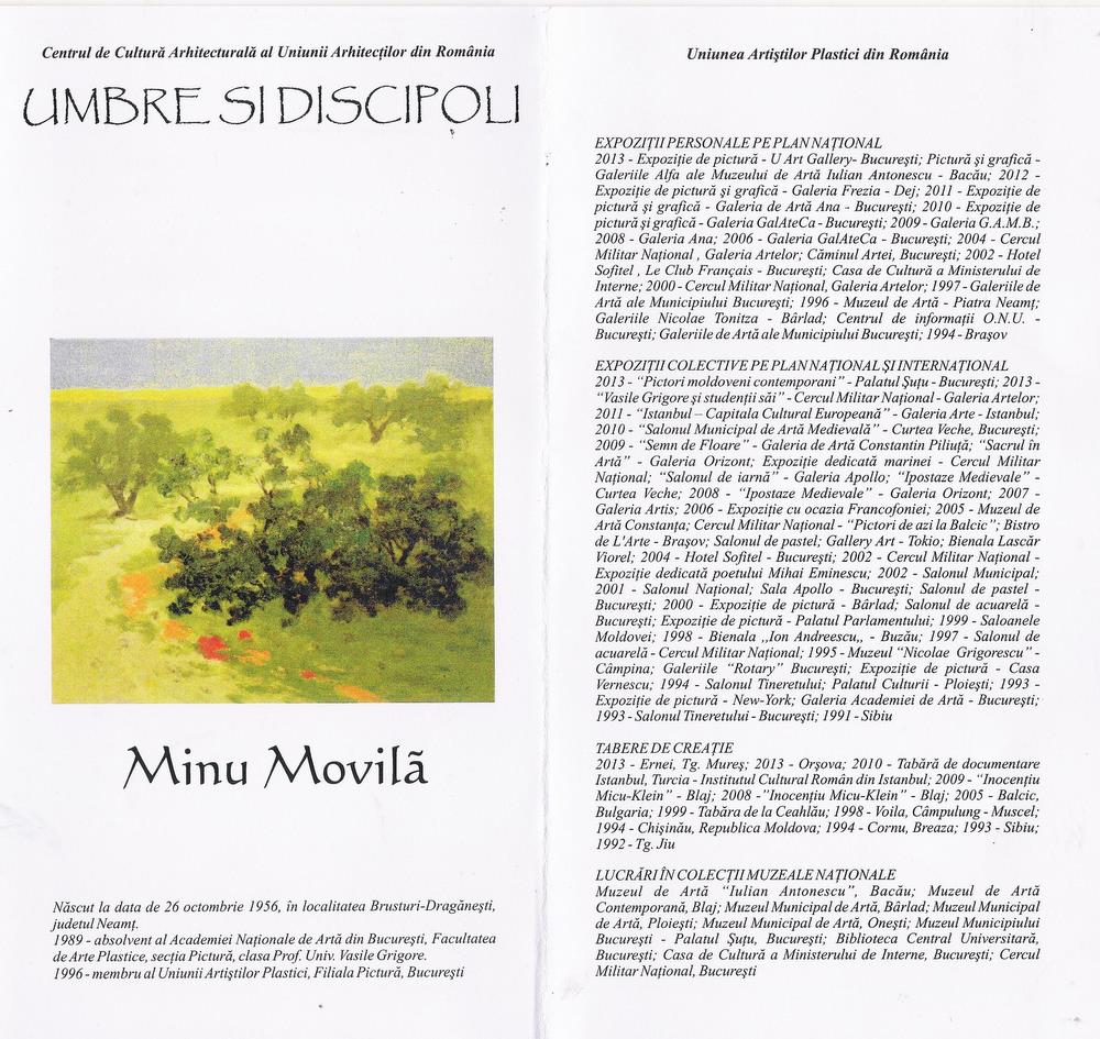 Minu MOVILA - CV in pliant expozitie 2015