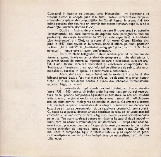 Pagini din Album MIHAI RUSU de Liviu H. Oprescu, Ed. Meridiane, 1984