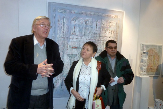 Dan Constantinescu vernisajul expozitiei de la la Galeria Simeza, 15 febr. 2015