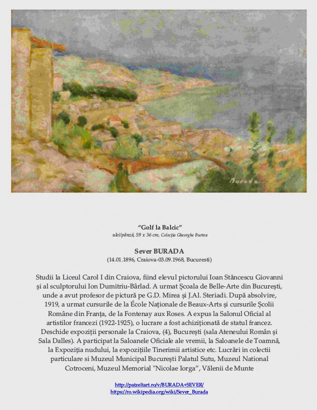Sever BURADA Albumul expozitiei „MARINA in pictura românească cu tablouri din colectii particulare”