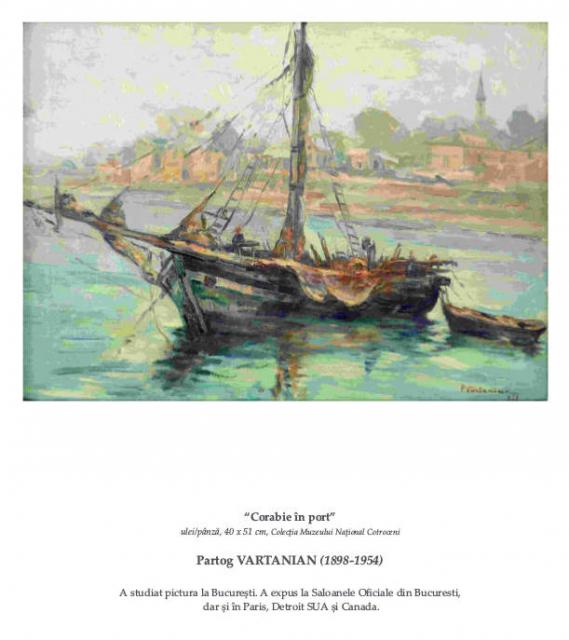 Partog VARTANIAN in Albumul expozitiei „MARINA in pictura românească cu tablouri din colectii particulare” 2016