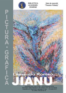 Laurentiu Romeo JIANU - afis expozitie la Biblioteca Academiei Romane 2017
