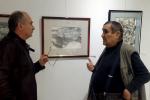 Colectionarul George Serban cu Nae Saftoiu la Expozitia personala de la Galati 2016
