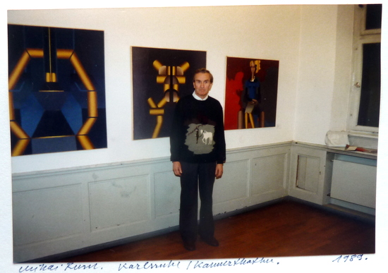 Mihai RUSU la expozitia personala din Karlsruhe in 1989