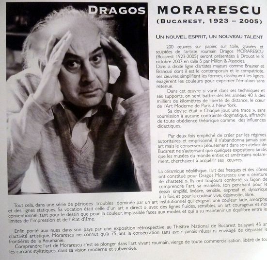 Dragos MORARESCU in catalogul licitatiei de la Paris 2007
