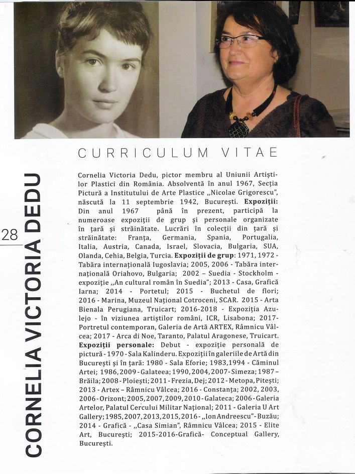 Cornelia Victoria DEDU in Album Expozitia 50 ani de la absolvirea Institutului de Arta Plastice "Nicolae Grigorescu"