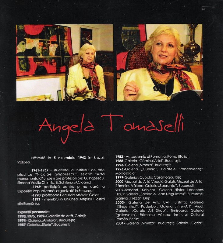 Angela TOMASELLI - CV in Album, editura Danaart 2012