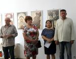 Aspect de la vernisajul expozitiei Vasile SOCOLIUC de la Galeria Simeza, iulie 2018
