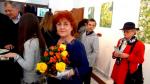 Alina VODA la vernisajul expozitiei sale "Prin loboda" de la Galeria "Calea Vctoriei 33" 2014