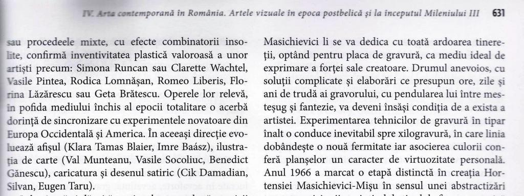 Rodica LOMNÃŞAN la pag 631 din vol. II "ARTA din Romania. Din preistorie in contemporanitate"