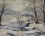 Josef Franz STEURER - "Peisaj de iarna"