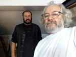 Selfie Vasile Muresan MURIVALE cu colegul artist Maxim DUMITRAS