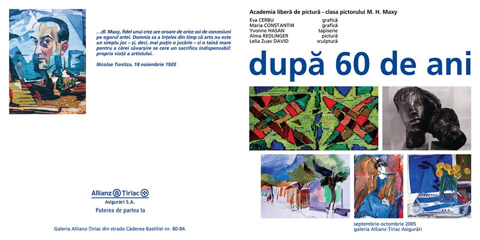 Catalog expoziția „După 60 de ani”, de la Galeria Băncii Allianz-Țiriac, 2005