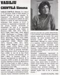 SIMONA VASILIU CHINTILA - fragment din facsimil Enciclopedia artistilor romani contemporani - Ed.ARC 2000 - 1998 vol.II pag.190