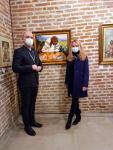 "Baia pruncului" cu autorul Maria JARDA si criticul curator Cosmin NASUI la expozitia de la Muzeul National Cotroceni