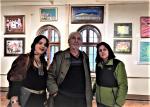 „Bădia” Corneliu Vasilescu vizitînd expozitia „Women Power in Art” de la C.C. Bușteni