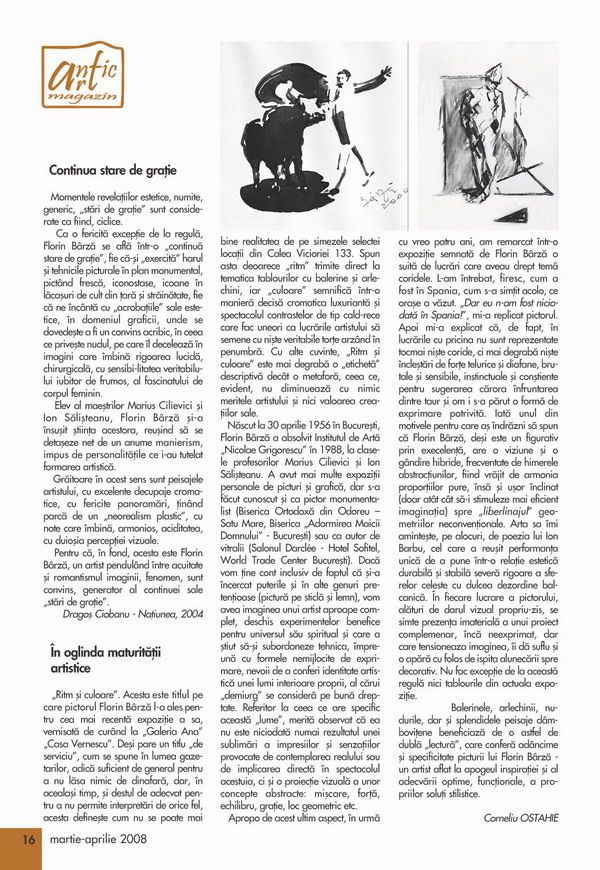 FLORIN BARZA - facsimil revista AnticArtMagazin nr.25 pag.16