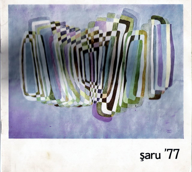 GHEORGHE SARU - Coperta Catalogului Expozitiei din 1977