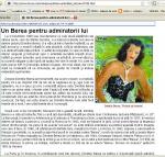 articol "Un BEREA pentru admiratorii lui" in ziarul Bursa 14.11.2008 de  Marius Tita