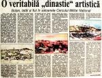 articol ziar - O veritabila "dinastie" artistica- de A. Macarie