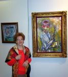 Aspecte de la vernisajul Expozitiei "Autoportrete de Wanda Sachelarie Vladimirescu" la Galeria Dialog
