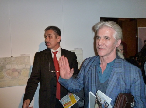 George Radeanu la vernisajul Expozitiei Goldart a pictorilor Horea Pastina si Mircea Sarbulescu 30 martie 2011