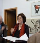 Olga Morarescu Marginean acordand autografe la Expozitia personala de la Galateca 2011