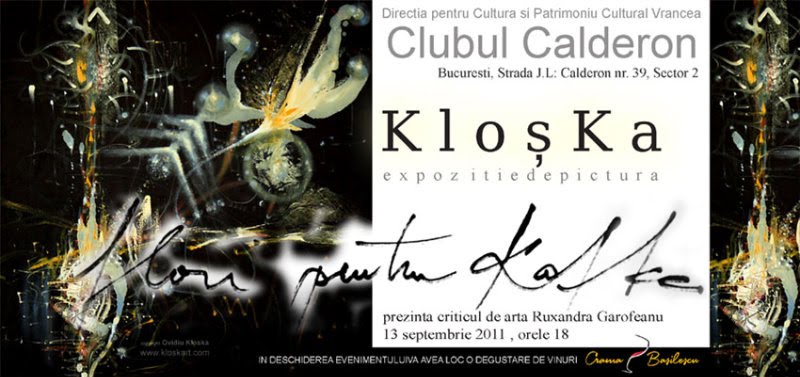KLOSKA - Invitatie Expozitie Sala J.L.Calderon la 13 sept. 2011