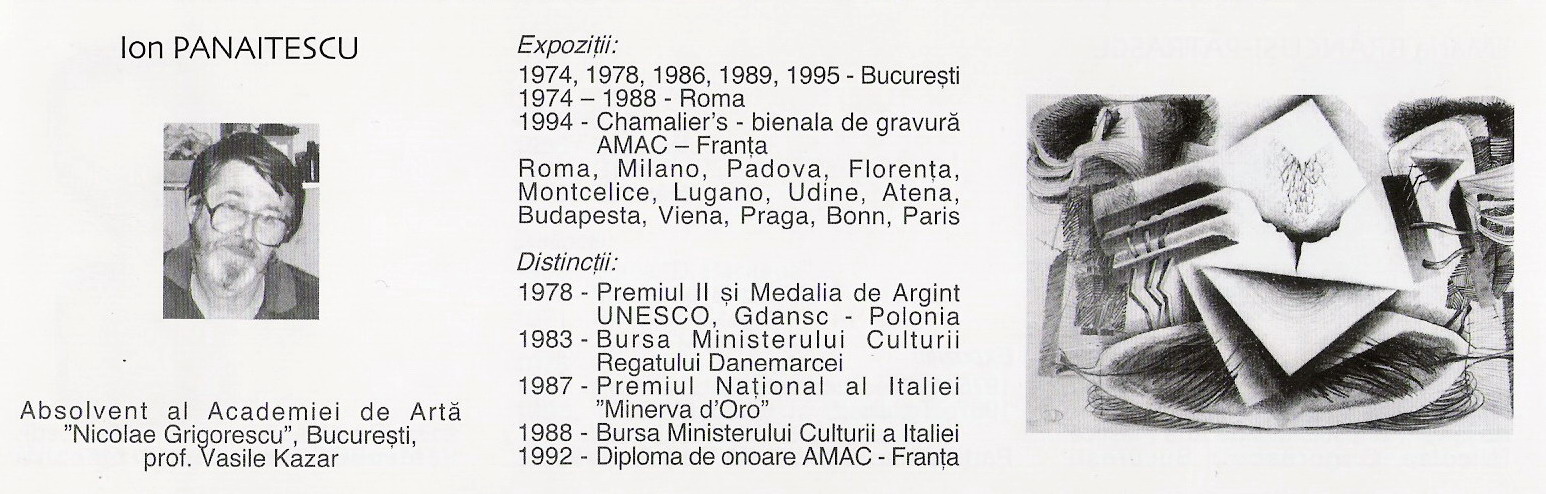 PANAITESCU ION - Catalog SALONUL NATIONAL DE ARTA 2001