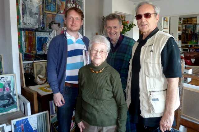 Alma Redlinger in 22 aprilie 2012 la noul atelier din Dorobanti