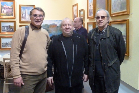 Corneliu Dragan Targoviste si Vitalie Butescu la Elite Art Gallery 