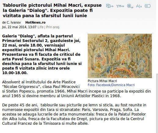 Mihai MACRI in HotNews.ro