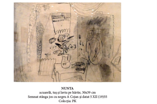 Aurel Cojan - NUNTA din colectia PK in catalogul expozitiei de la Biblioteca Academiei Romane 2014 pag.15