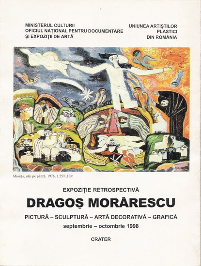 Dragos MORARESCU - Coperta Catalogului expozitiei retrospective din sept-oct 1998 CRATER 
