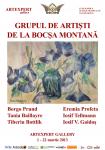 Afisul expozitiei Grupului de la Bocsa-Montana de la Galeria Artexpert din Cluj Napoca 2013
