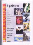 Afiș expoziție 8 pictori români în Collioure 2002
