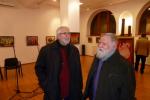 Corneliu Vasilescu si Ion Grigore la expozitia Harry Guttman in 28 nov 2013